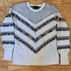 Banana Republic Chevron Fringe Cocoon Sweater